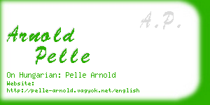 arnold pelle business card